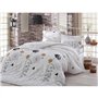 Parure de lit - 1 housse de couette 220 x 240 cm + 2 taies d'oreiller 60 x 60 cm - 65% coton