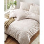 Parure de lit - 1 housse de couette 220 x 240 cm + 2 taies d'oreiller 60 x 60 cm - 65% coton, 35% polyester - Vison