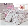 Parure de lit - 1 housse de couette 220 x 240 cm + 2 taies d'oreiller 60 x 60 cm - 100% coton renforcé - Blanc