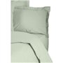 Parure de lit - 1 housse de couette 220 x 240 cm + 2 taies d'oreiller 60 x 60 cm - 100% coton renforcé - Vert