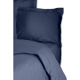 Parure de lit - 1 housse de couette 220 x 240 cm + 2 taies d'oreiller 60 x 60 cm - 100% coton renforcé - Bleu
