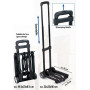 Kinzo - Diable Pliable - Charge maximale 40 kg
