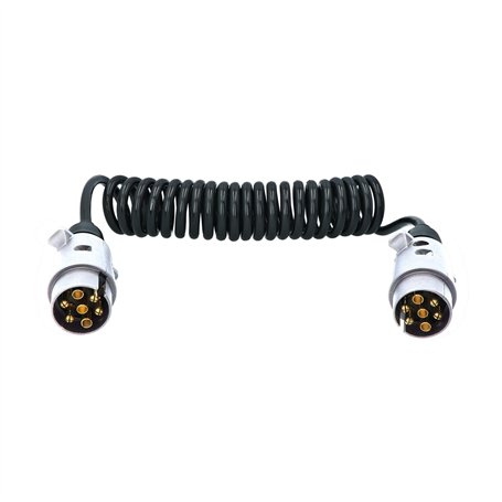 Carpoint Rallonge pour Remorque Spiral 7-broches - 2 Prises mâles