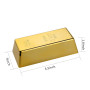 Or Bar Bullion Butoir de Porte Plastique Presse-papier en Forme de Barrettes Dorées en Faux Or