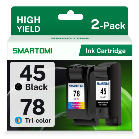 SMARTOMI 45 78 Remplacement Cartouches d'encre compatibles pour HP 45 78 pour HP Copier 180 280 Deskjet 1180c 1220c 1280 6120 93