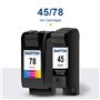 SMARTOMI 45 78 Remplacement Cartouches d'encre compatibles pour HP 45 78 pour HP Copier 180 280 Deskjet 1180c 1220c 1280 6120 93