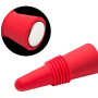 FLZONE 6 Pièces de Bouchons à Vin,Capsules de Bouteille Vin Silicone,Capuchon Réutilisable pour Bouchon Garder la Chair pour le