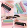 JNYUTEEN Lot de 4 Trousses à Crayons en Cuir, PU Trousse Crayon Petite Trousse Stylo, Couleur Mini Trousse Porte Monnaie Petite