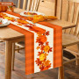 PYSEOSISE Automne Chemin de Table, 183x33 cm Décoration de Table d'automne, Citrouille et Feuille d'érable Chemin de Table pour 