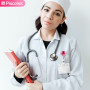 Rétractable Porte-Badge Infirmière Avec Clip Pivotant Et Porte-Clés Lanière Porte-Clés Et Porte-Carte
