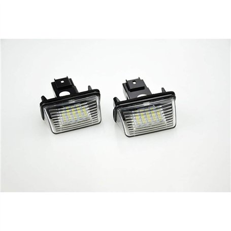 AUTO-STYLE Feux de plaque d'immatriculation LED compatible avec Citroën/Peugeot divers
