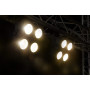 BeamZ SB400 - Blinder LED COB, Projecteur de Scène et Stroboscope, 4x LED Couleur Blanc 50W, DMX 8 Canaux, Activation au Son ou