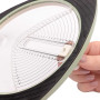 Vaessen Creative Cutter Circulaire - Ø 2,5 cm à Ø 15cm - 3 Lames de Rechange - Vert Menthe - Coupe Papier Cercle - Perforatrice
