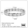 Eligo Jewellery Quiges - 9mm Italian Style Charm Link Module en Acier Inoxydable Bracelets Matt Les Charme Bracelets de Style It