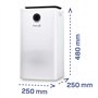Clean Air Optima CA-704 SMARTr Dehumidifier and Air Purifier – Déhumidification Performance up to 10 Litres/Day – 5 x Filter Tec