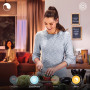 Philips Hue White Ambiance EXPLORE Suspension 1x9W - Blanc (télécommande incluse), fonctionne avec Alexa, Google Assistant et Ap