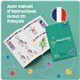 Smowo® Kit de Loisirs Créatifs avec Perles pour 9 Porte-clés Animaux - Cadeau de Bricolage Enfant avec Scoubidou, Perles et Fil,