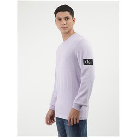 Calvin Klein T-Shirt Manches Courtes Homme Gradient Monogram Logo en Coton