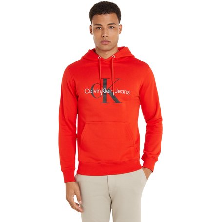 Calvin Klein Jeans Homme Sweat à Capuche Seasonal Monologo Regular avec Capuche