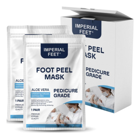 Imperial Feet Masque exfoliant Pieds - Chaussettes exfoliantes pour callosités et peeling pieds - Efficace pour les peaux mortes