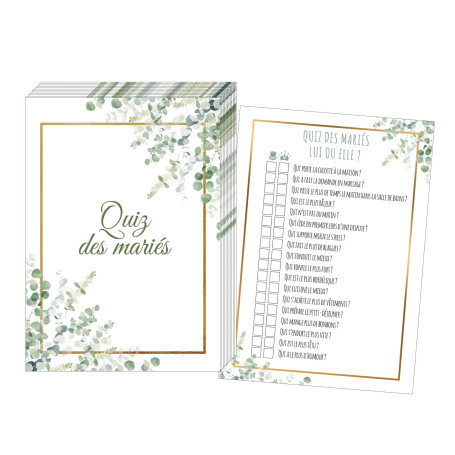 Quiz des mariés