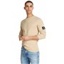 Calvin Klein Jeans T-Shirt Manches Longues Homme Badge Waffle Basique