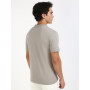 Calvin Klein Badge Regular Tee J30J323484 T-Shirt S/S, Grey (Rock Ridge), S Men's