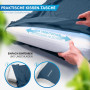NORDMUT® Sac de couchage en microfibre ultra léger - Sac de couchage d'été - Petit encombrement et respirant - Sac de couchage f
