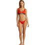 Calvin Klein Haut de Bikini Brassière Femme Ajouré, Rouge (Flaming Chili), L