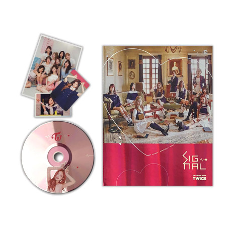 TWICE - 4th Mini Album [SIGNAL] (A Ver.) CD + Photobook + Photocard + Special Photocard + Photo + 2 Pin Button Badges