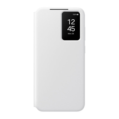 Samsung Etui Portefeuille Smart View pour S24 FE Blanc