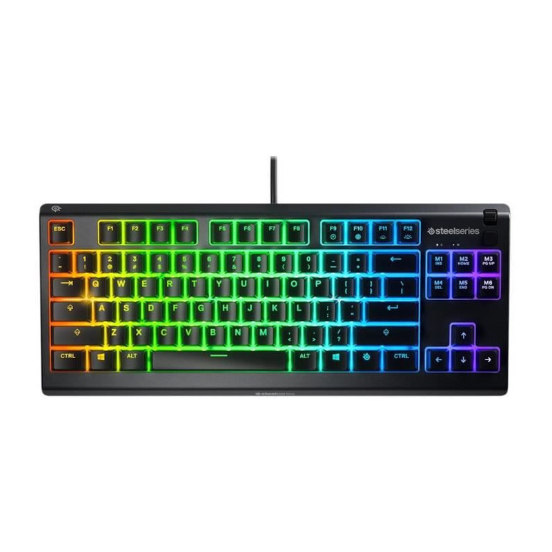 Clavier SteelSeries Apex 3 Jeux Noir Avec câble Français Azerty Azerty