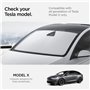 Spigen Tesla Model X CryoShade Pare-Soleil Pliable pour Pare-Brise Avant [Technologie Triple Couche & Protection UV] Pochette av