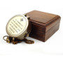 Boussole en laiton antique avec gravure « Go Confidently in The Direction of Your Dreams » – Boussole cadeau avec boîte en bois 