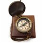 Boussole en laiton antique avec gravure « Go Confidently in The Direction of Your Dreams » – Boussole cadeau avec boîte en bois 