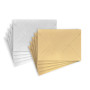 ÖKI Lot de 10 enveloppes dorées/argentées - Pour cartes bon d'achat