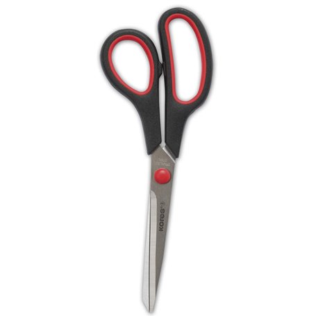 Kores - Ciseaux de Bureau à Poignée Souple pour Étudiants et Adultes