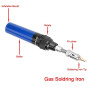 Fer à souder au gaz sans fil Butane gaz chalumeau fer à souder pistolet à souder stylo outil 1300 (bleu)
