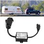 Aramox Fil de Prise de Remorque, Convertisseur de Lumière de Connecteur de Remorque USA 4 Broches à EUR 7 Broches Adaptateur Arr