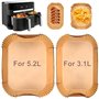 VIKKI Airfryer Lot de 100 feuilles de cuisson pour friteuse à air chaud Tefal EY9018 Dual Easy Fry 5
