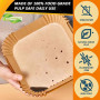 YJDM Lot de 100 feuilles de cuisson pour friteuse à air chaud Ninja SL300EU, accessoires de friteuse à air chaud pour Ninja 7,6
