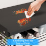 HMAKGG Support Micro Onde Mural, Etagere Micro Onde 2 Niveaux avec Panier Rangement, Support Mural Micro Onde en Acier au Carbon