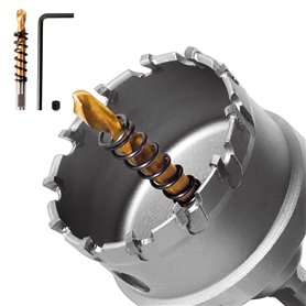 GPtzlei Scie Cloche en Carbure de Tungstène pour Métal Dur - Trous Précision dans Acier Inoxydable et Métaux Ferreux - Compatibl GPtzlei Scie Cloche en Carbure de Tungstène pour Métal Dur - Trous Précision dans Acier Inoxydable et Métaux Ferreux - Compatibl