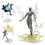 Support de Figurine, XISTEST 10 pièces Support de Figurine d'action avec 1 pièce Tournevis, Transparent