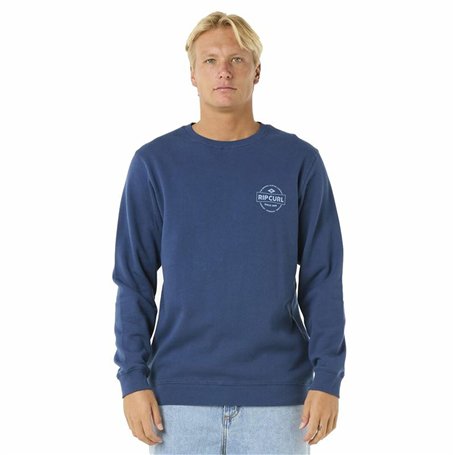 Sweat sans capuche homme Rip Curl Stapler Crew Bleu
