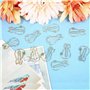 Marques-pages, 12pcs Trombone Chat Trombones en Métal, Clips de Reliure pour Organiser les Reçus, Collecter des Cartes Postales 