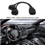 Voiture 16 Broches OBD2 OBDII mâle à Double Femelle Adaptateur Y-Splitter câble d