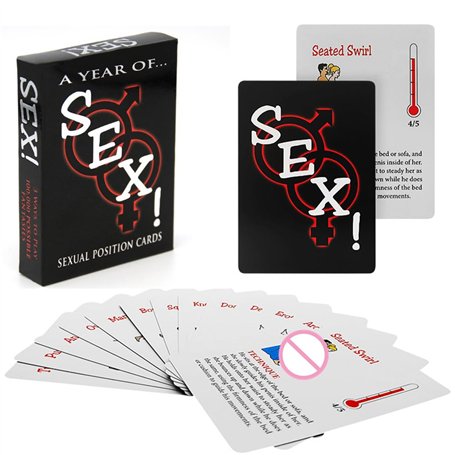 AJOHBM Cartes de Chambre Jeu de 50 Cartes de Jeu pour Couples Cadeaux pour Homme ou Femme Cadeau Accessoires-YD422