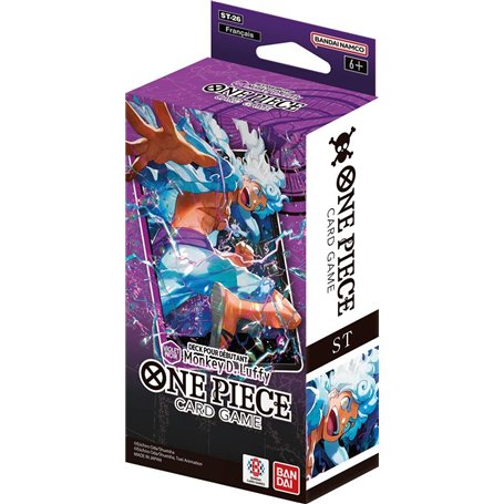 Deck pour débutant One Piece Card Game - ST-26 : Purple/Black Monkey.D.Luffy - Version française - Contient 1 Booster de OP11 -