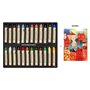 Sennelier Pastels à Huile 24 Couleurs Paysage - Made in France et 1 Cartes Postales